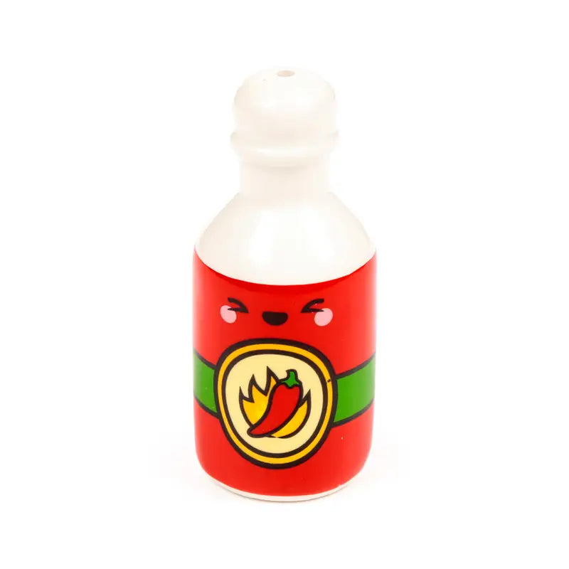 Taco + Hot Sauce sat and pepper shakers