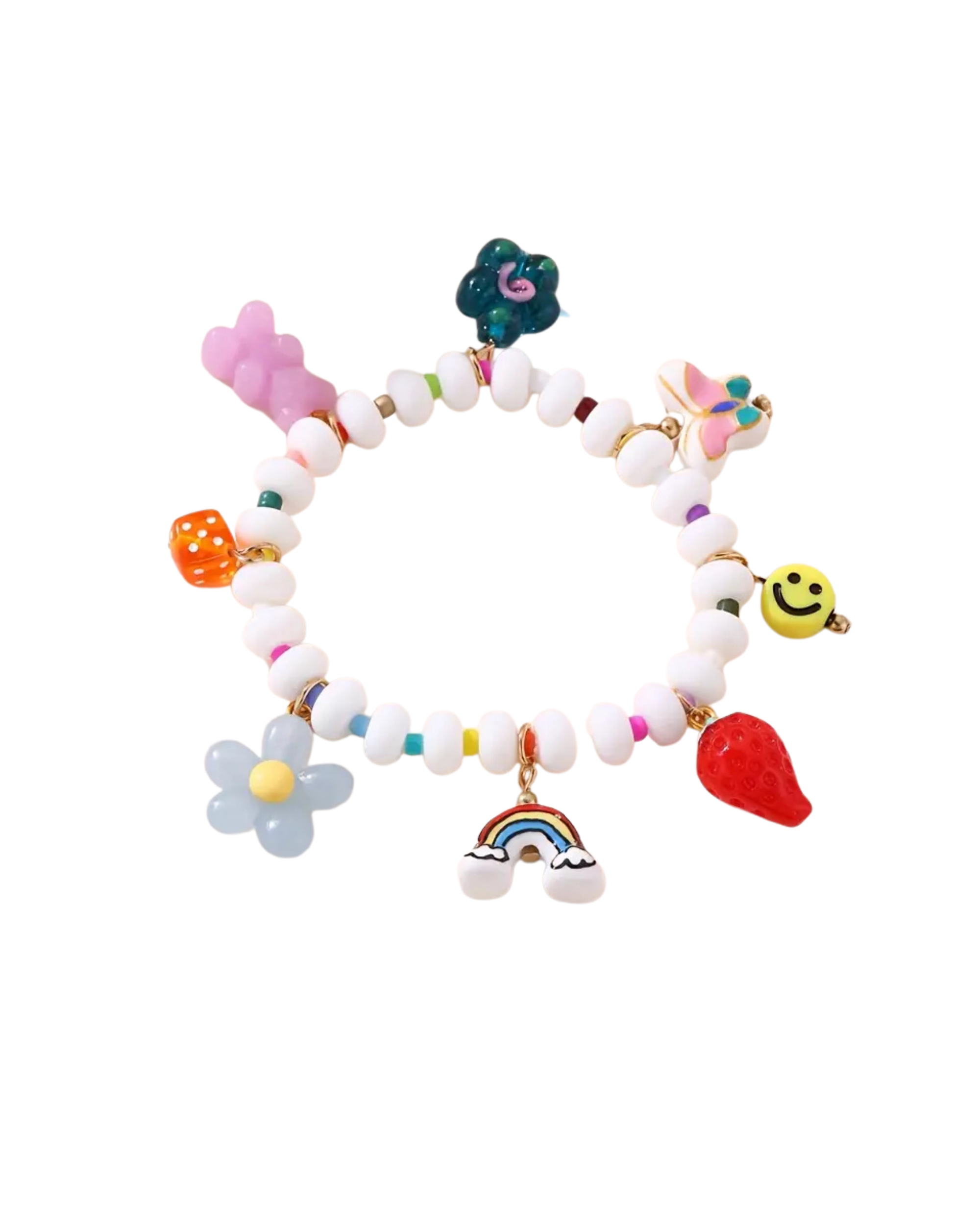 The " Charmer" Glass beaded charm bracelet - styles various