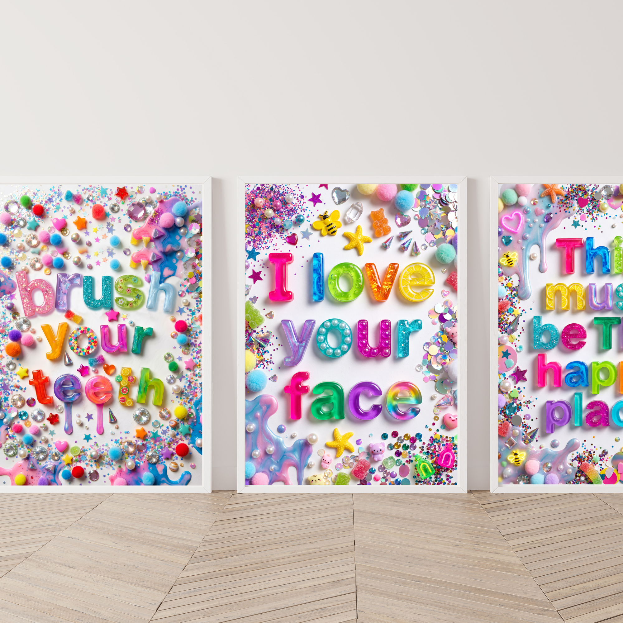 Brush Your Teeth Collage Print-Top 30 Art-Little Fish Co.