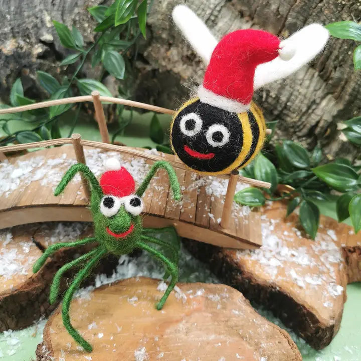 Handmade Felt Biodegradable Christmas Cricket Tree Hanging-Top 30 Christmas-Little Fish Co.