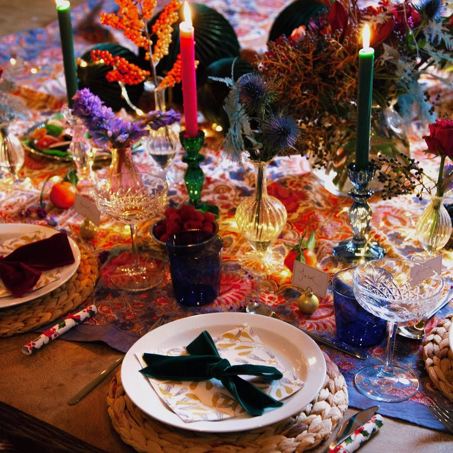 Light Green Glass candle holder-Top 30 Christmas-Little Fish Co.