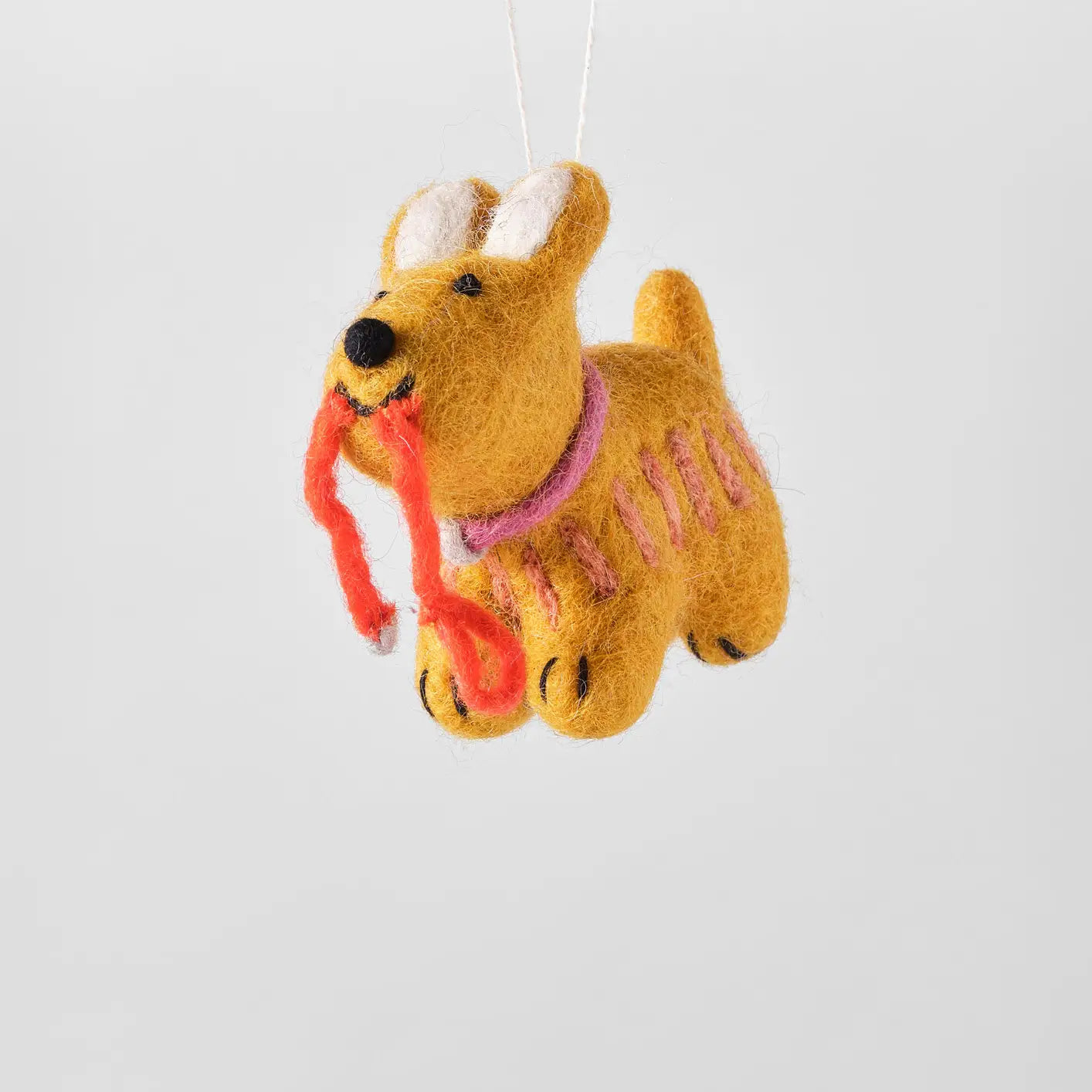 Ginger Dog Hanging Felt Ornament