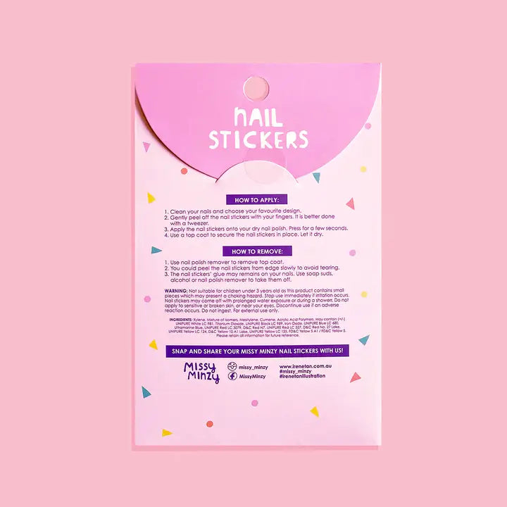 Birthday party Nail stickers-Little Fish Co.