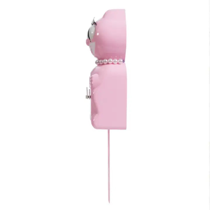 Bubblegum Pink Kit Cat Clock