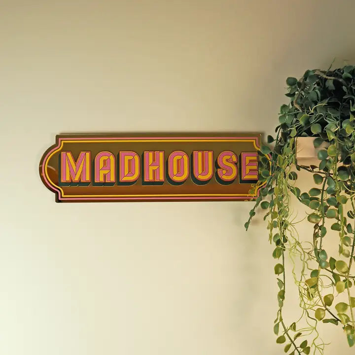 Mad House Gold Mirror-Little Fish Co.