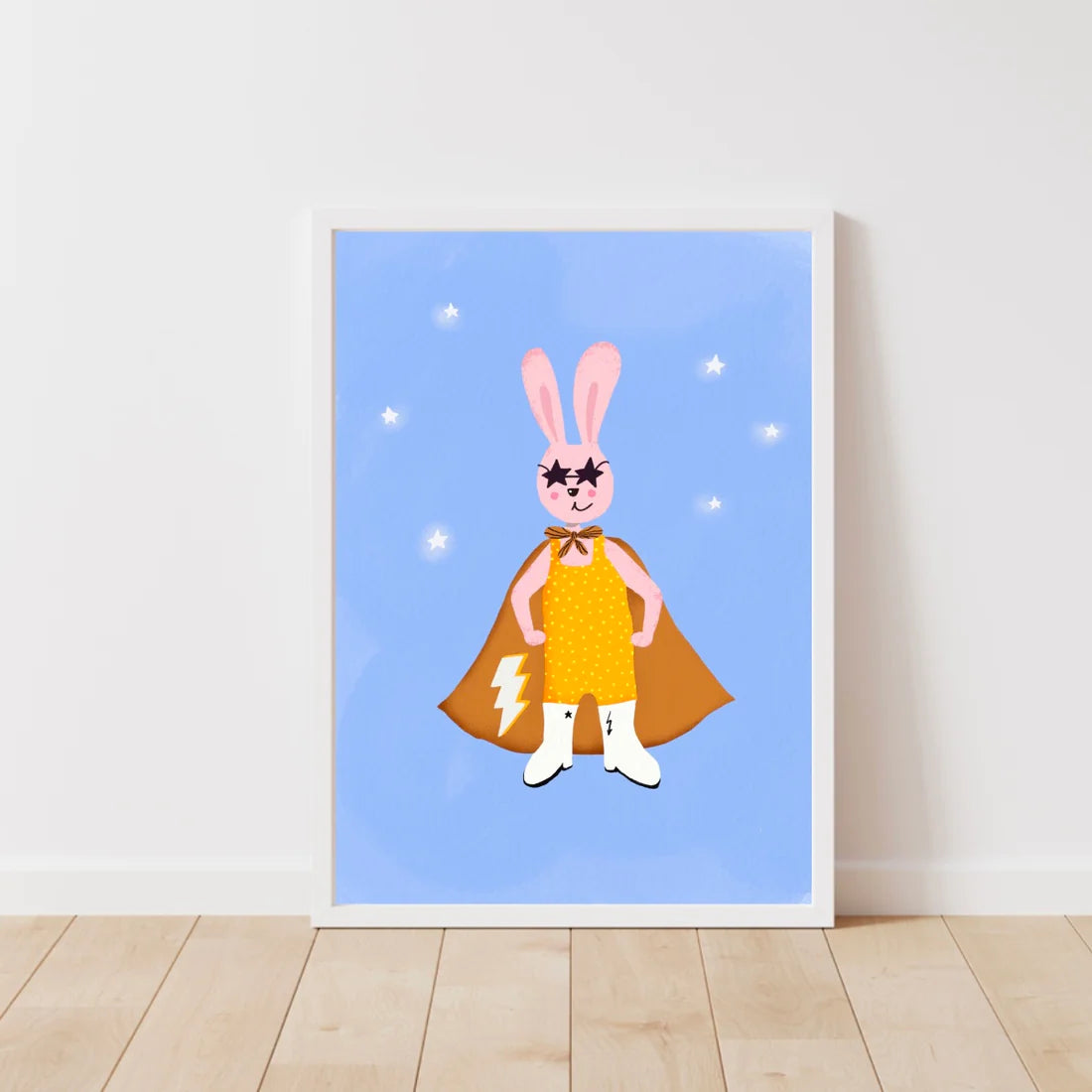 Superhero Bunny Print-Little Fish Co.