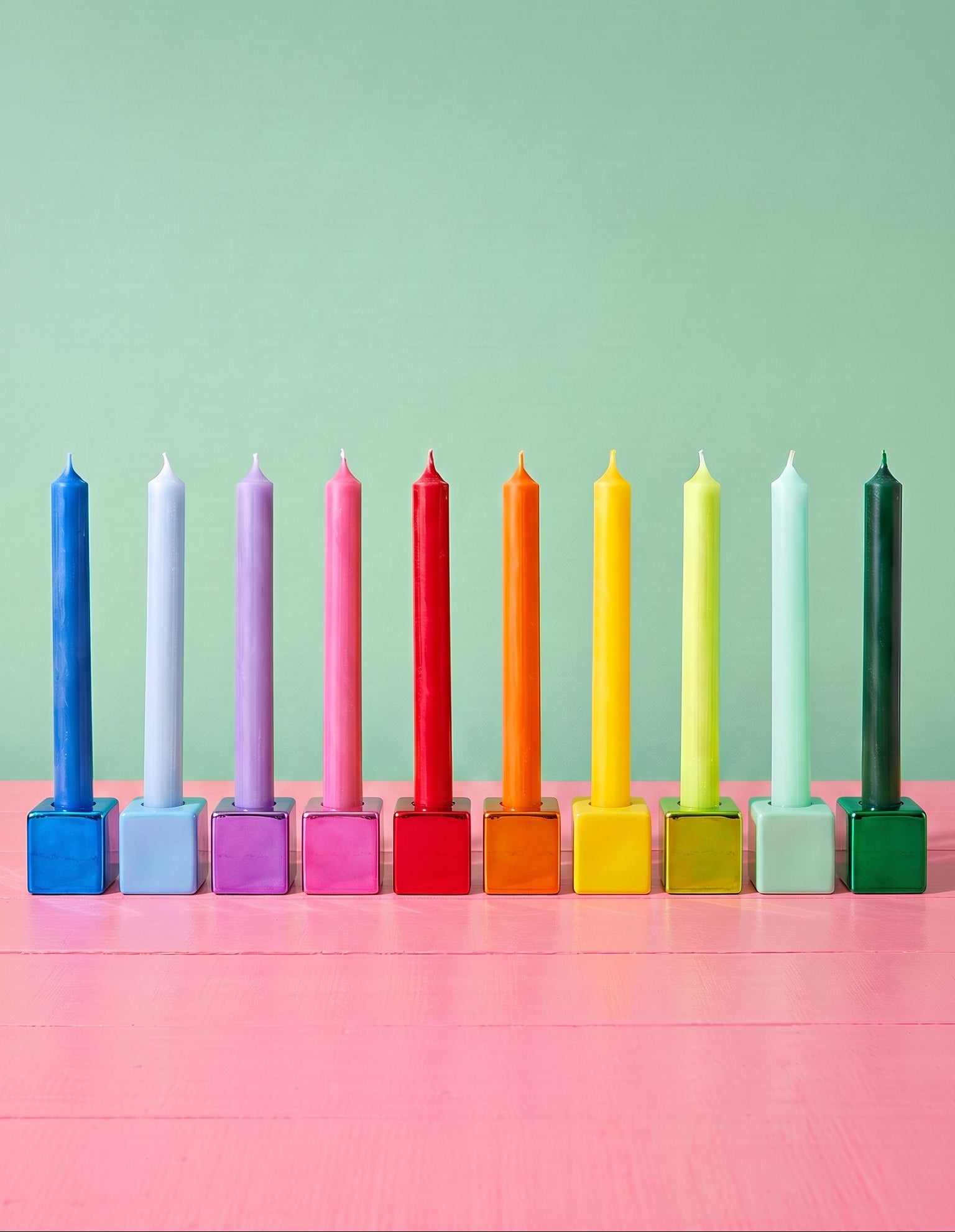 Cylinder Candle 8cm 8 hrs - colours assorted