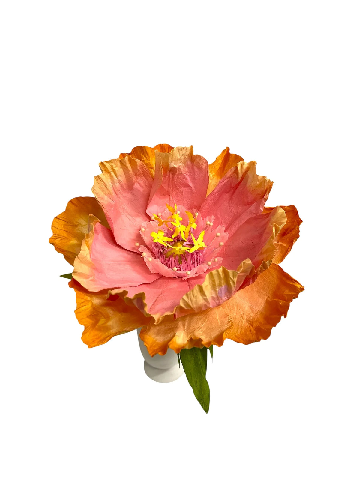 Handmade Paper Dancing flower - Apricot