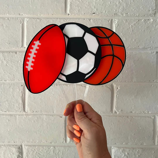 Basketball Cake Topper-Little Fish Co.