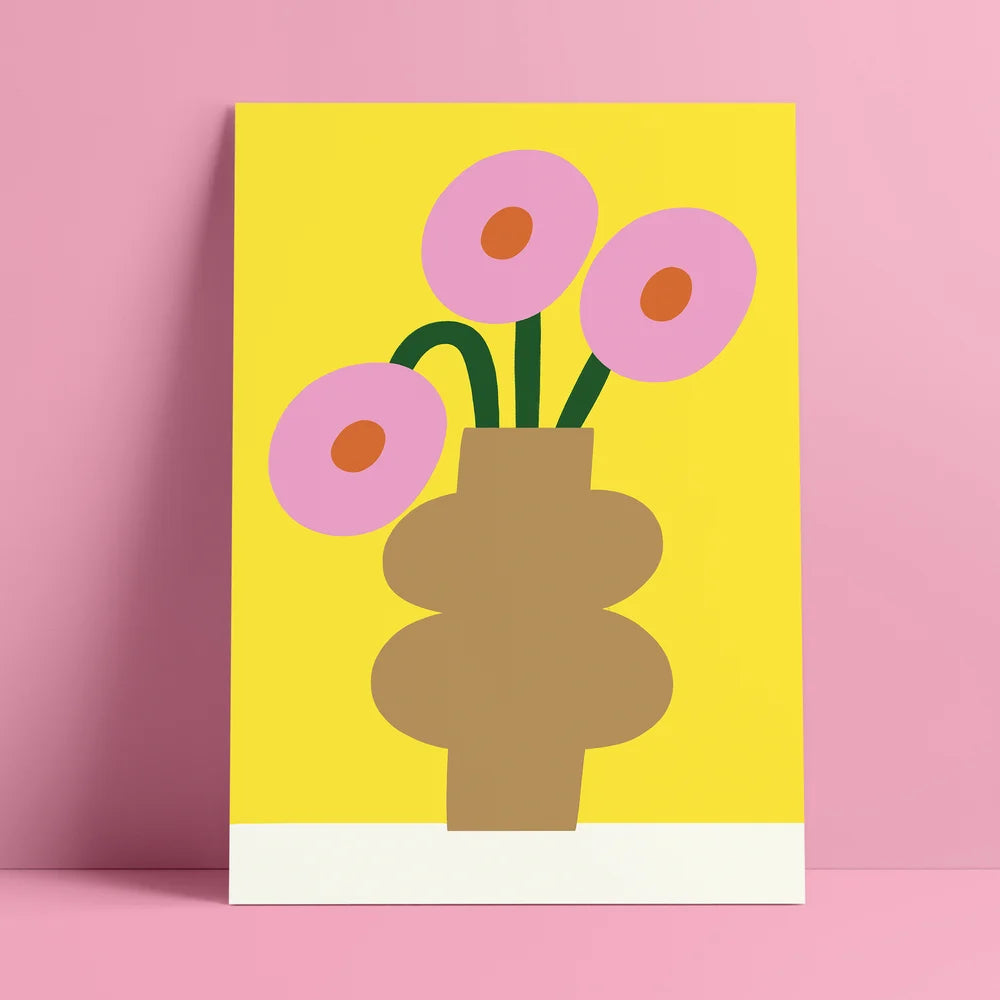Boob Flowers Art Print-Art-Little Fish Co.