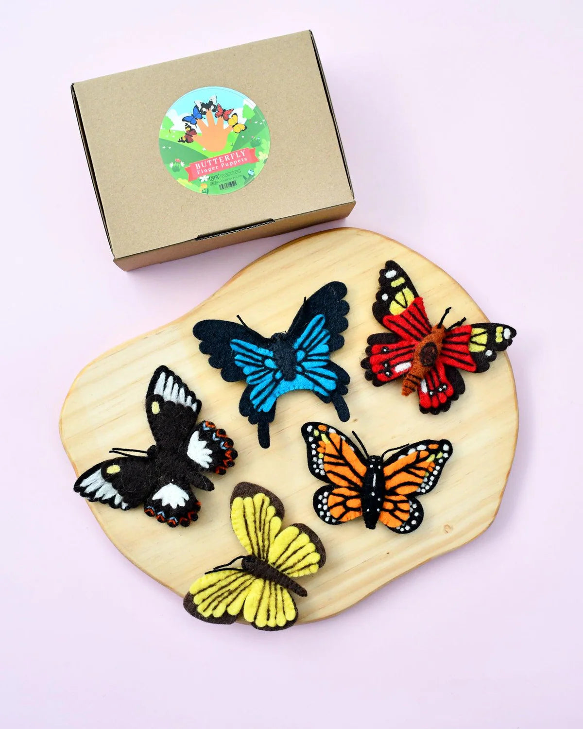 Felt Butterflies Finger Puppet Set-Little Fish Co.