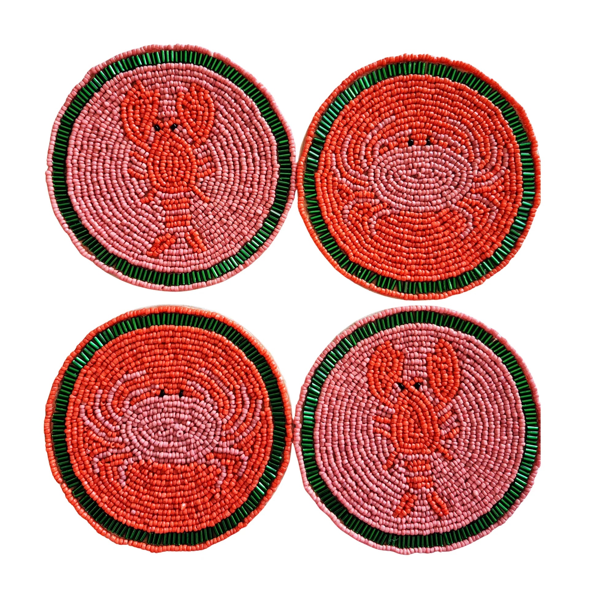 Beaded Coasters - styles assorted-Little Fish Co.