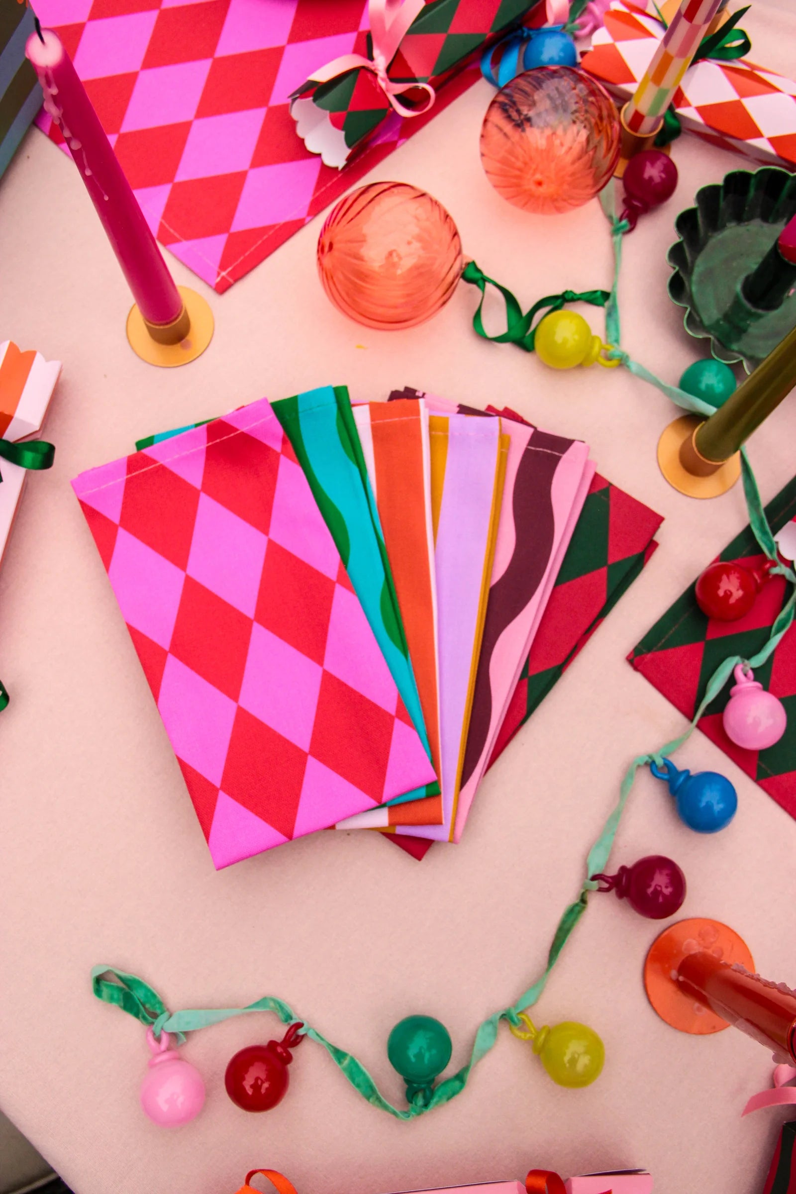 Set of 6 Multi-Pack Placemat/Napkins
