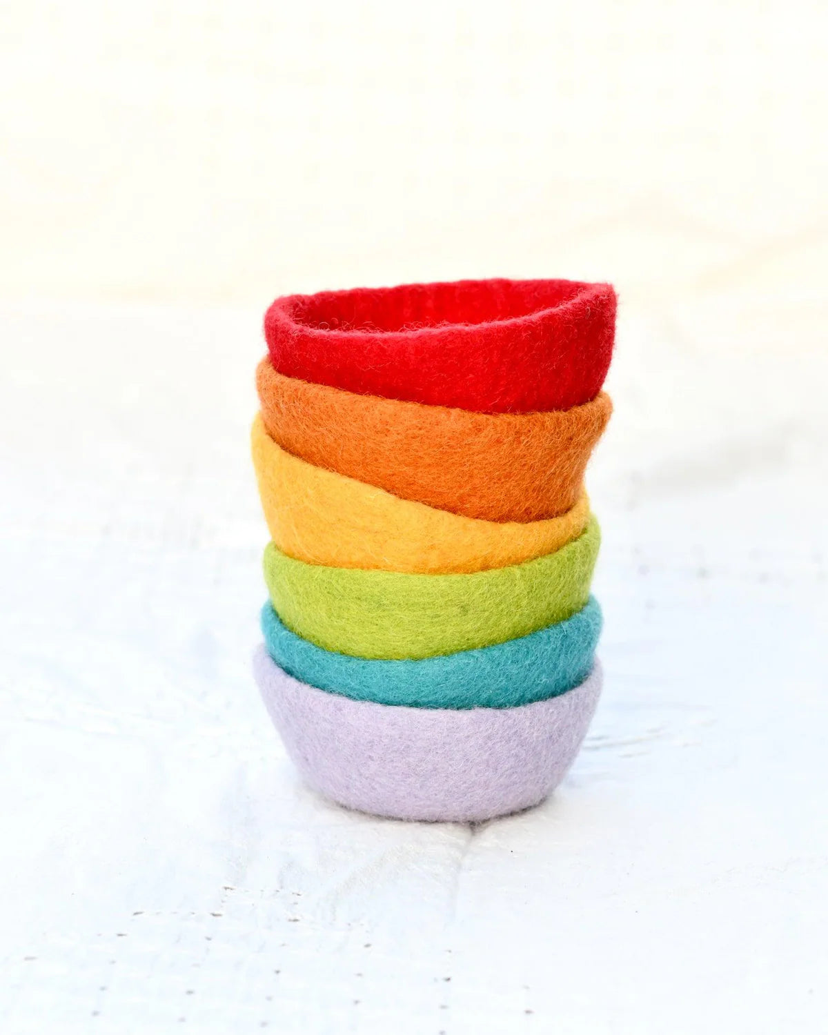 Felt Small Colourful Bowls - Set of 6-Fun-Little Fish Co.