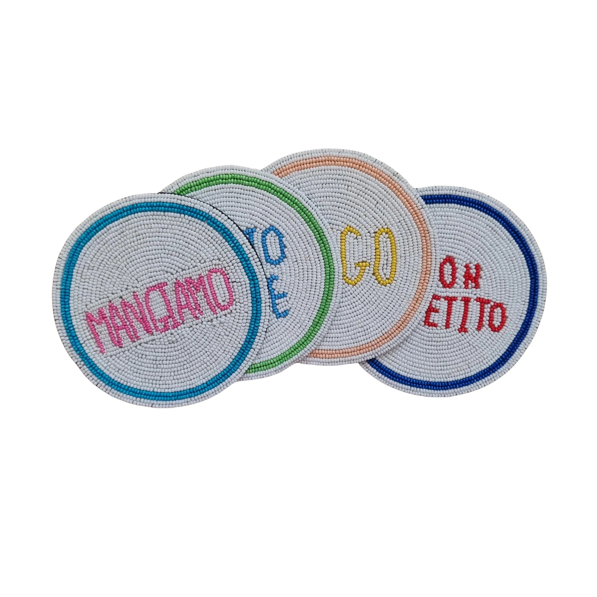 Italian beaded coasters-Fun-Little Fish Co.