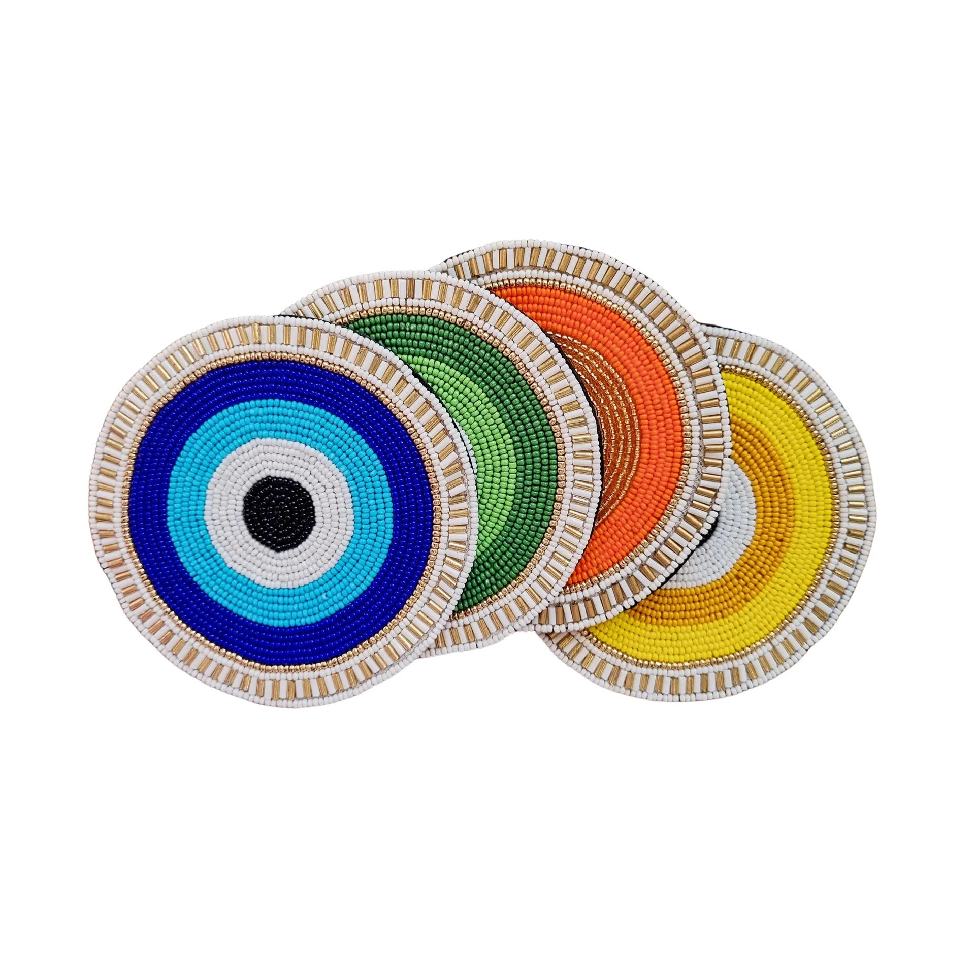 Eye beaded coasters-Fun-Little Fish Co.