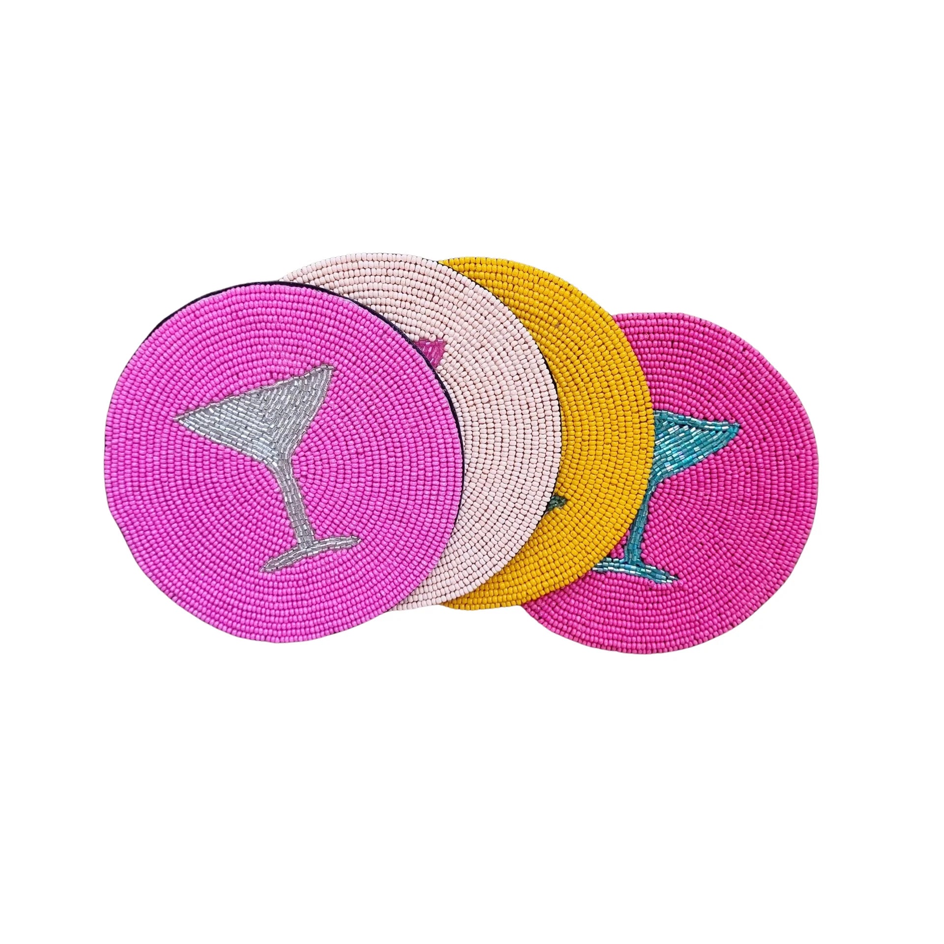 Cocktail beaded coasters-Fun-Little Fish Co.