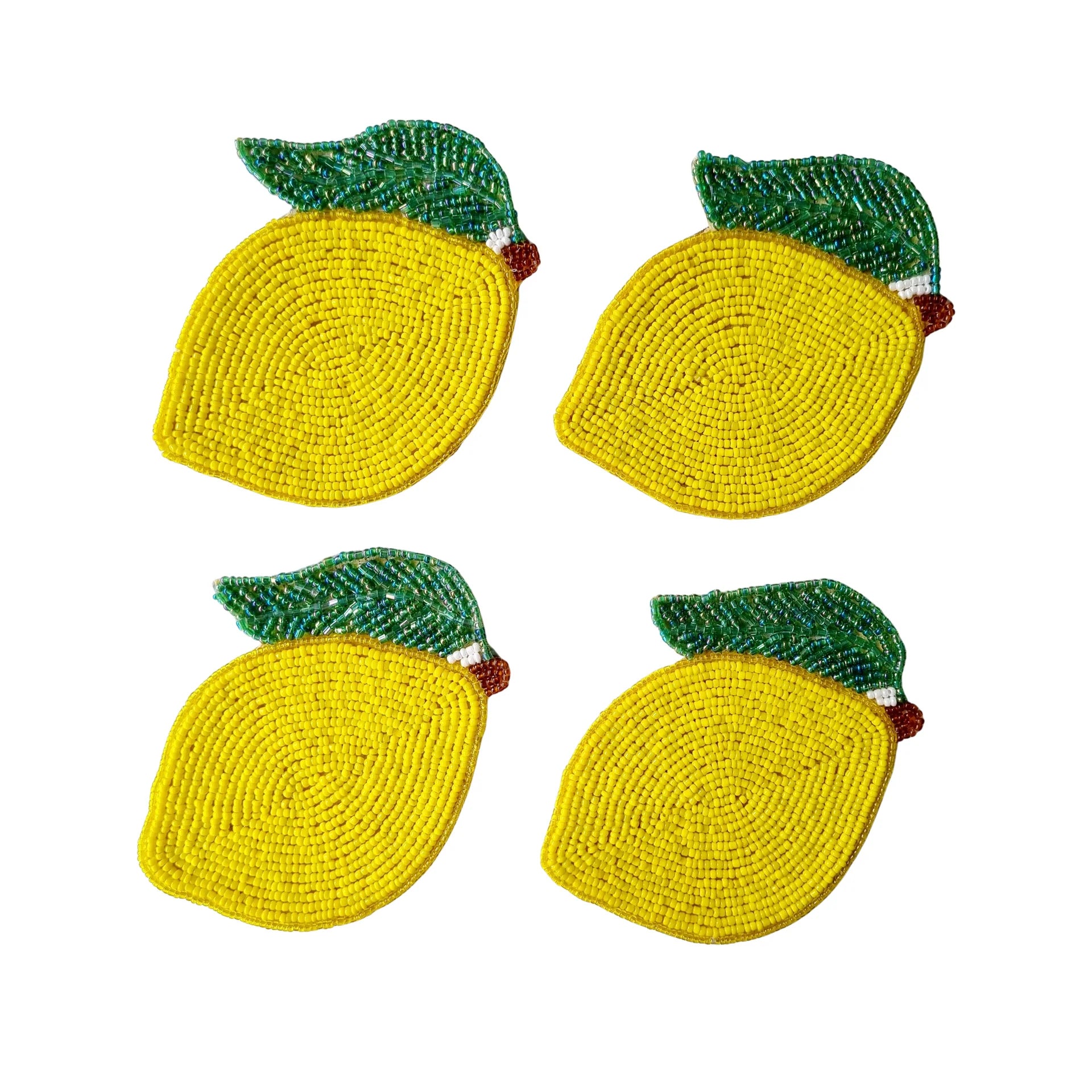 Lemon beaded coasters-Fun-Little Fish Co.