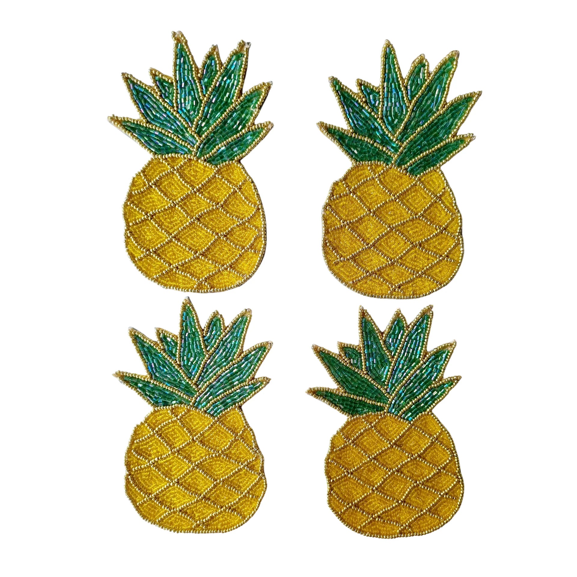 Pineapple beaded coasters-Fun-Little Fish Co.