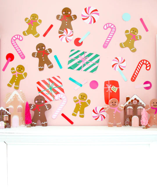 Gingerbread giant paper confetti mix-Fun-Little Fish Co.