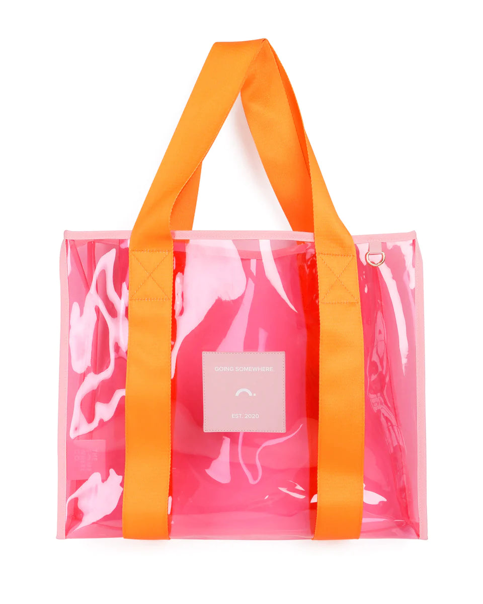 Orange and Pink Cheeky Tote-Fashion-Little Fish Co.