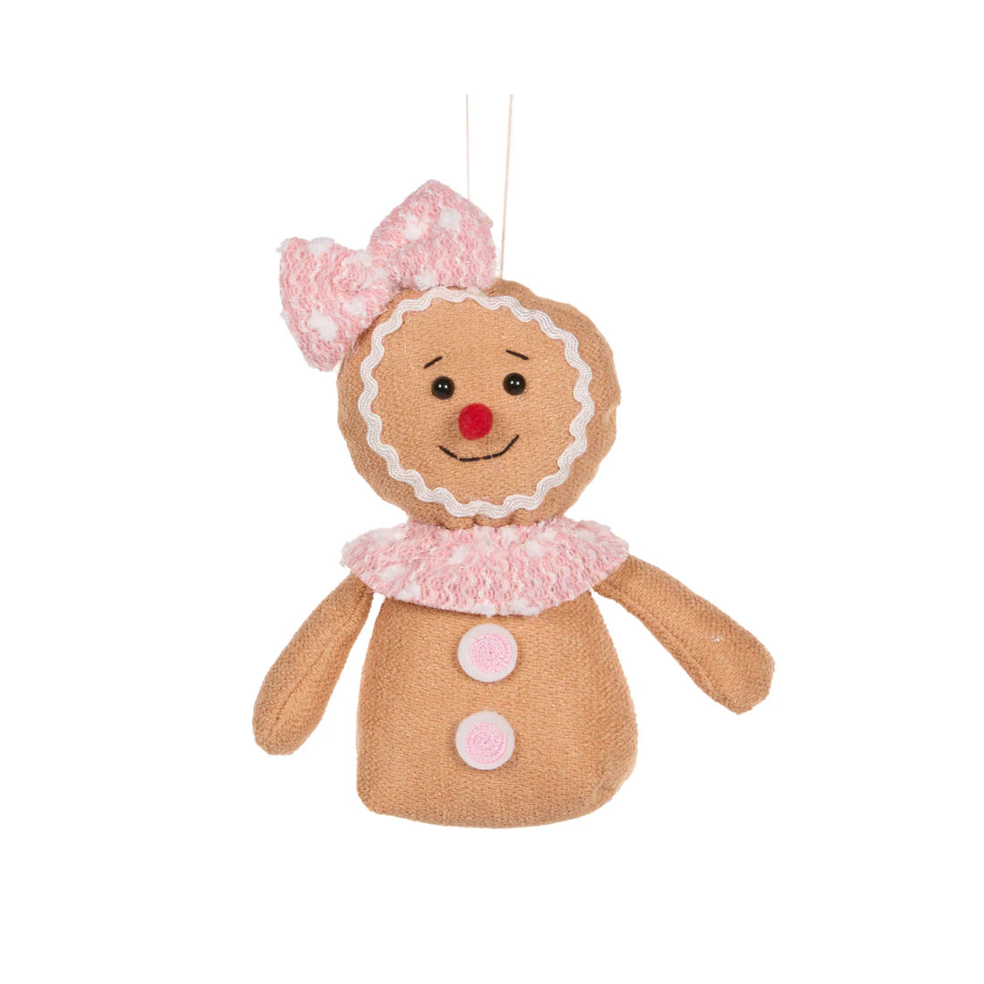 Gingerbread hanging ornament pink-Boxing day 2024-Little Fish Co.