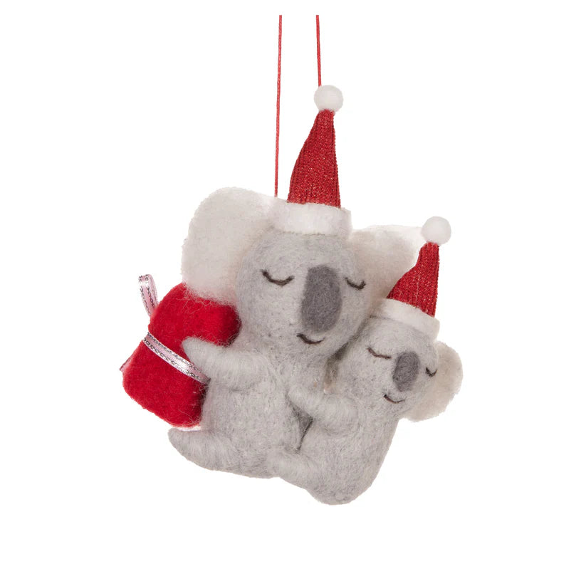 Wool Koala Family - Ornament