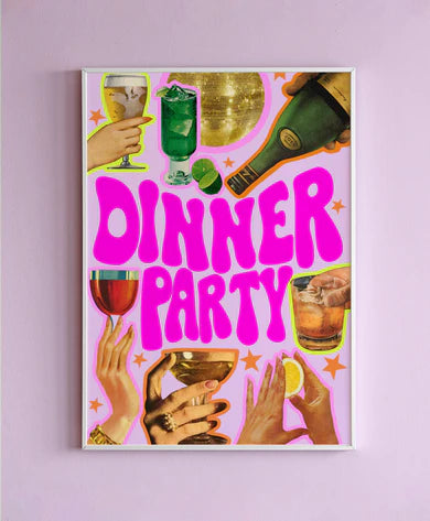 Dinner Party wall print-Top 30 Art-Little Fish Co.