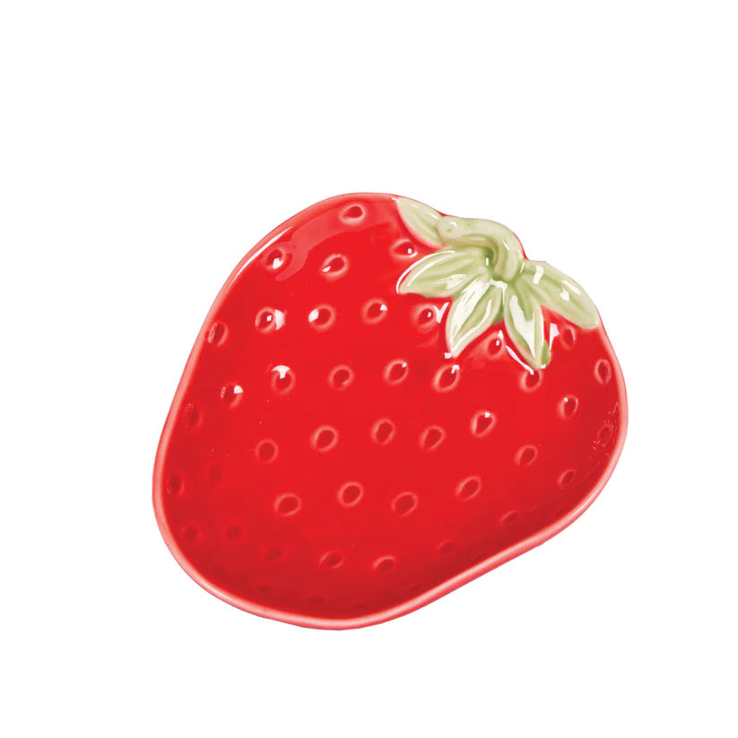 Small Red Strawberry Plate-Top 30 Decor-Little Fish Co.