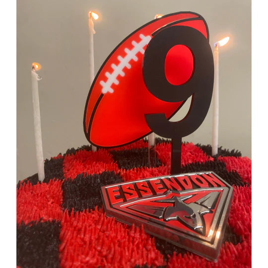 Football Cake Topper-Little Fish Co.