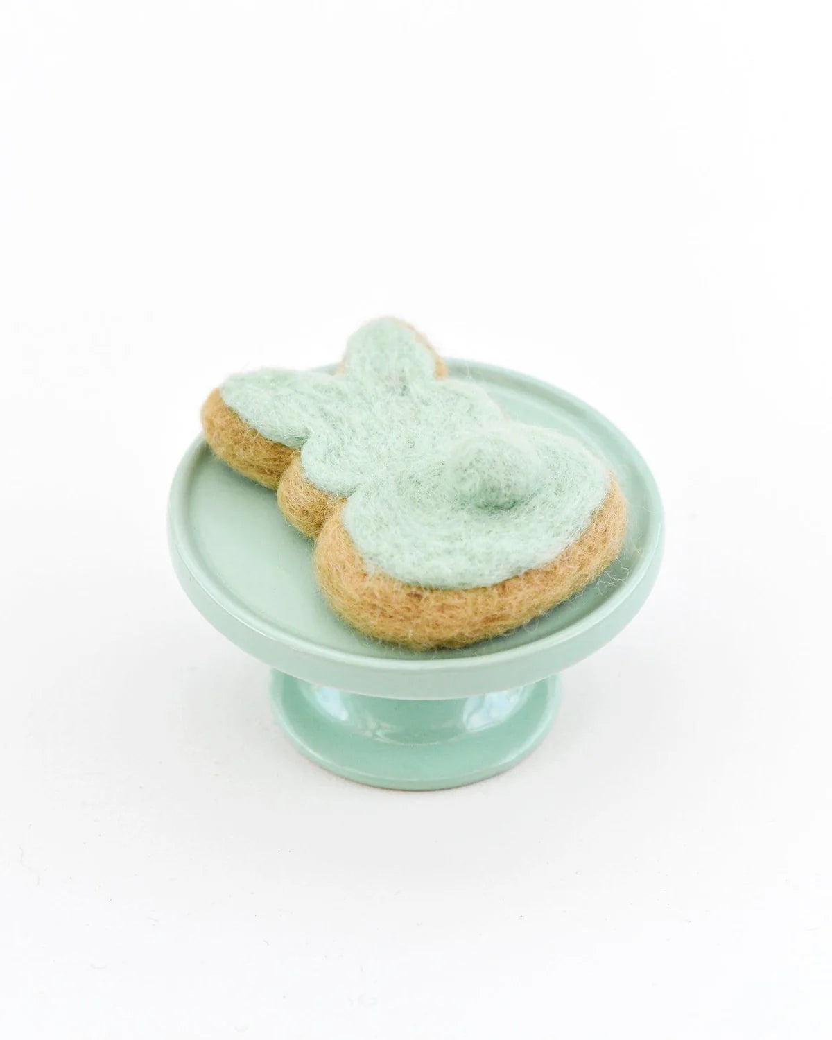 Felt Mint Green Easter Bunny Cookie-Little Fish Co.