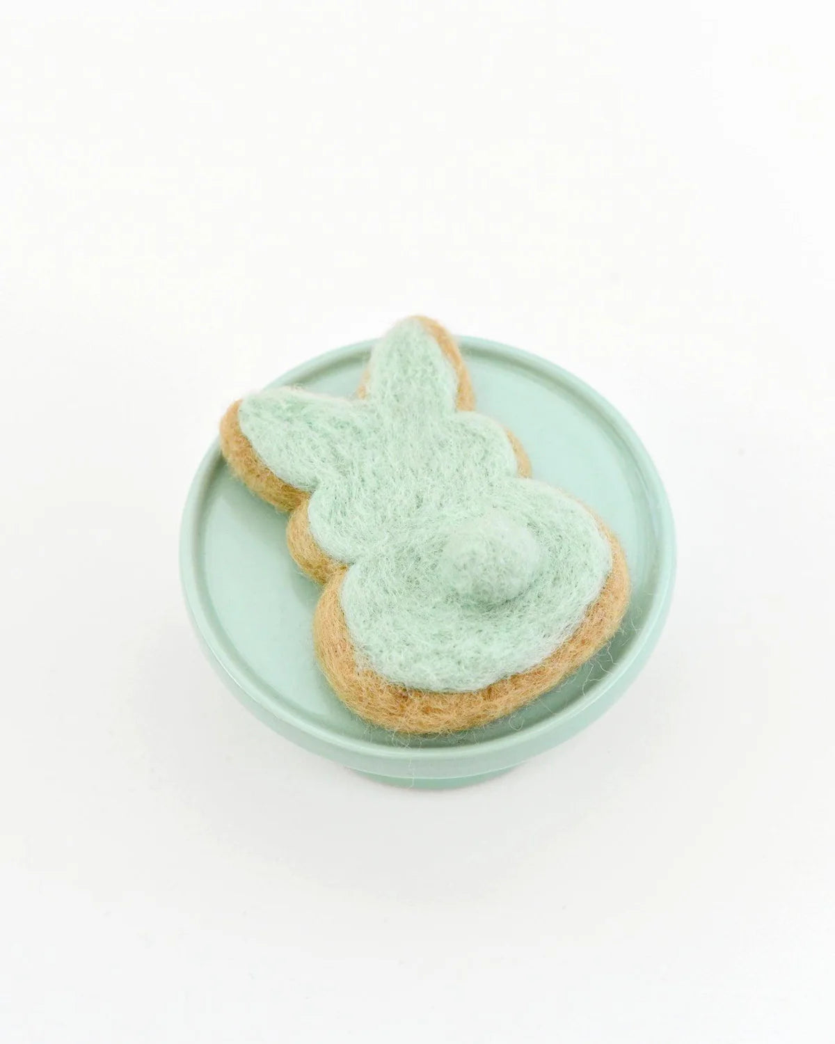 Felt Mint Green Easter Bunny Cookie-Little Fish Co.