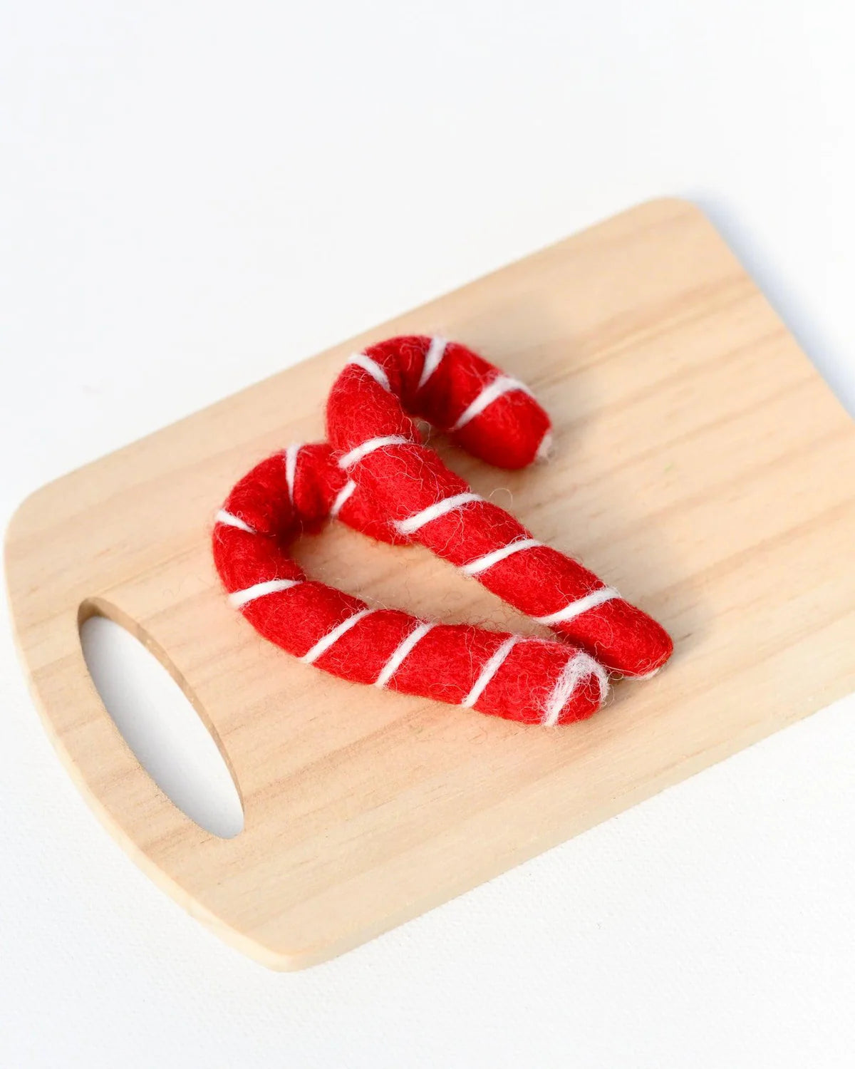 Set of 2 red / white candy cane