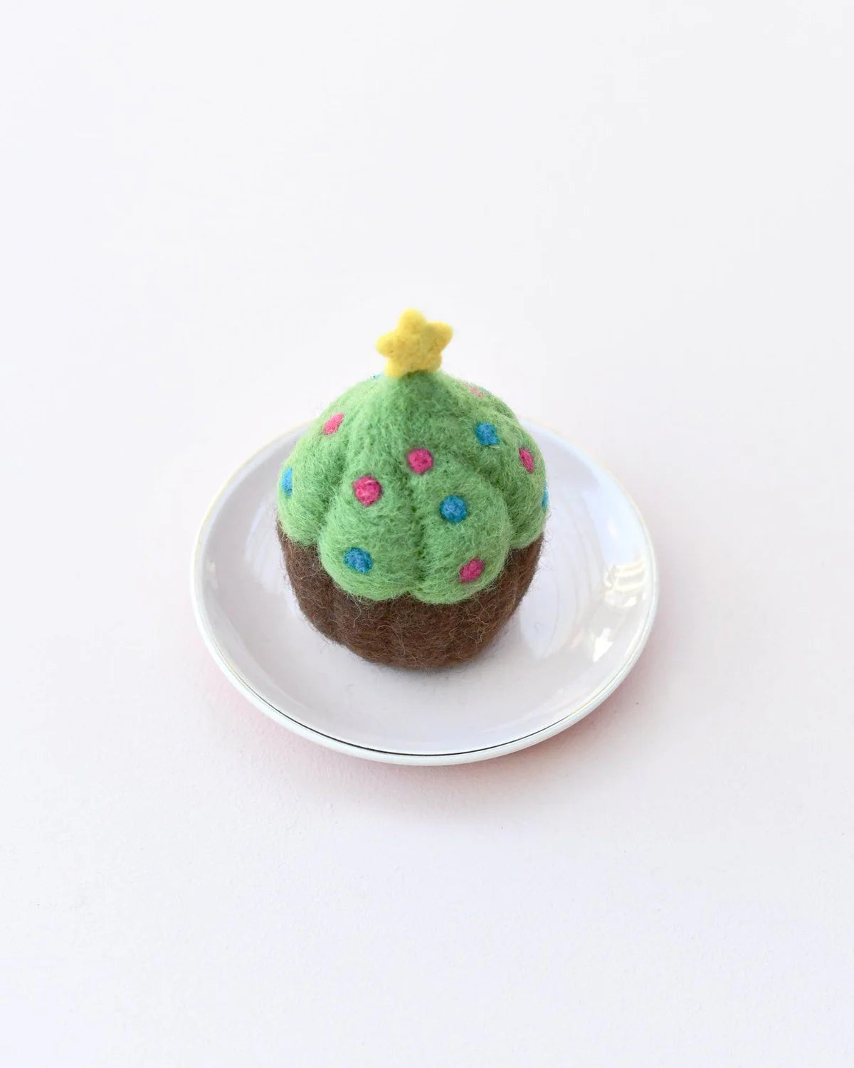 Christmas tree cupcake
