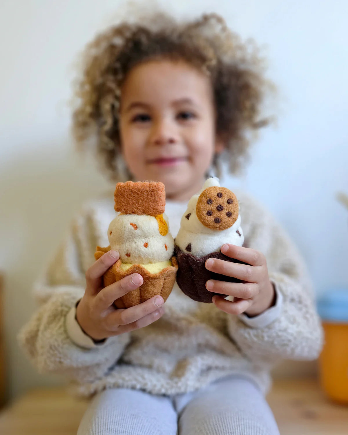 Felt giant oreo cupcake with candle-Fun-Little Fish Co.