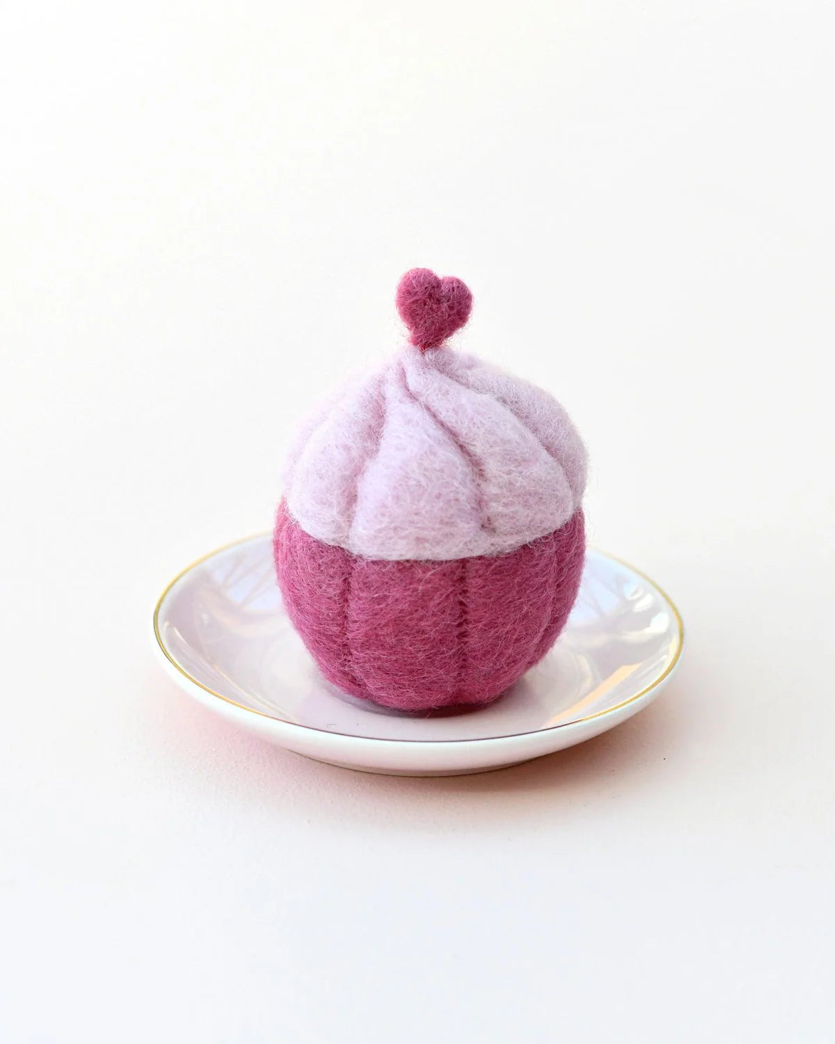 Felt Cupcake - Pink Heart-Fun-Little Fish Co.