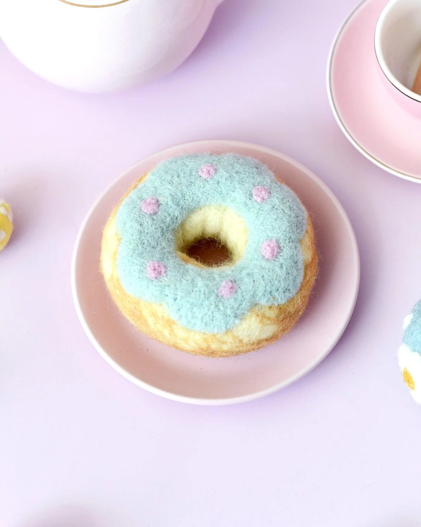 Pastel blue and pink donut-Fun-Little Fish Co.