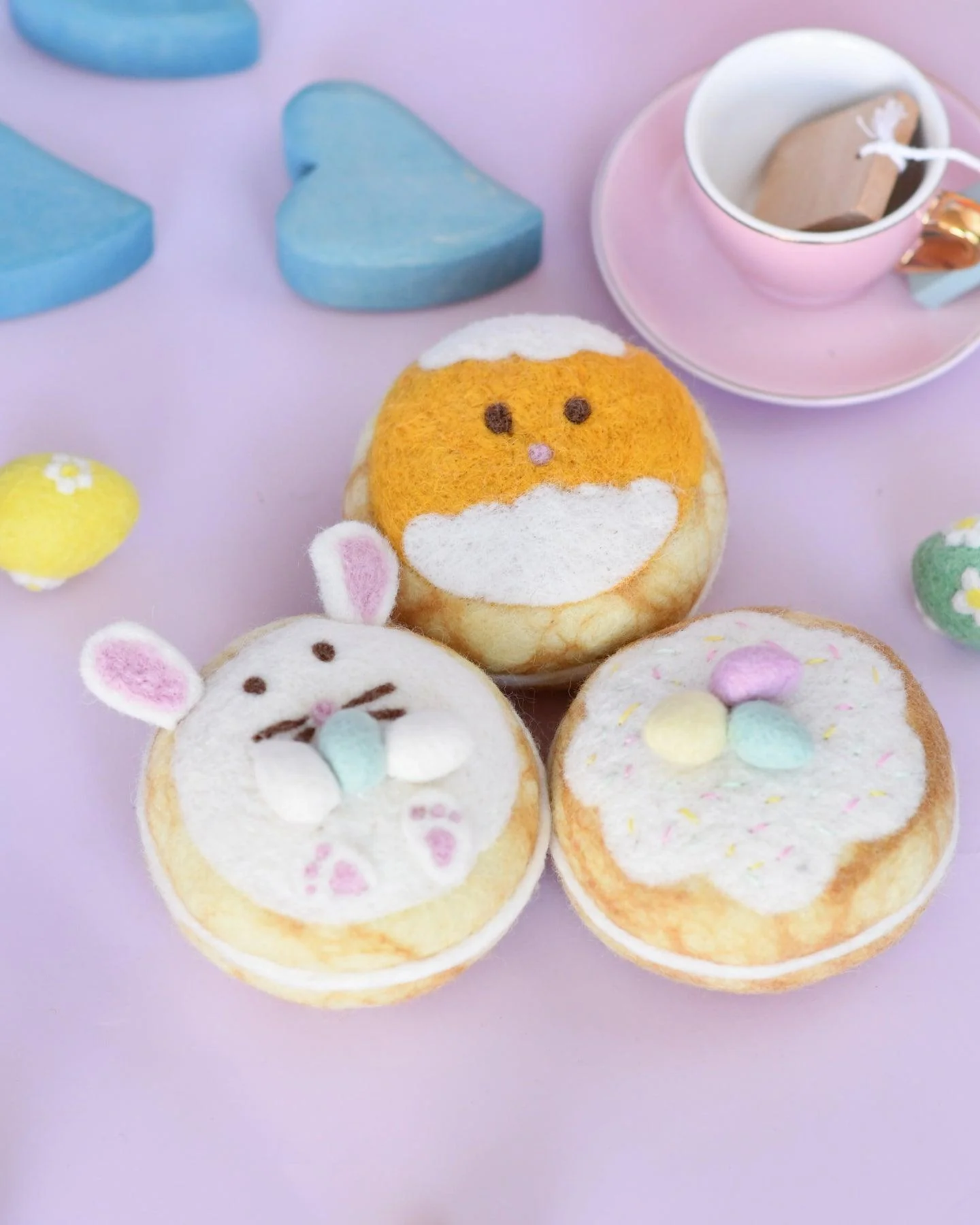 Felt Easter Donuts ( set of 3)-Fun-Little Fish Co.