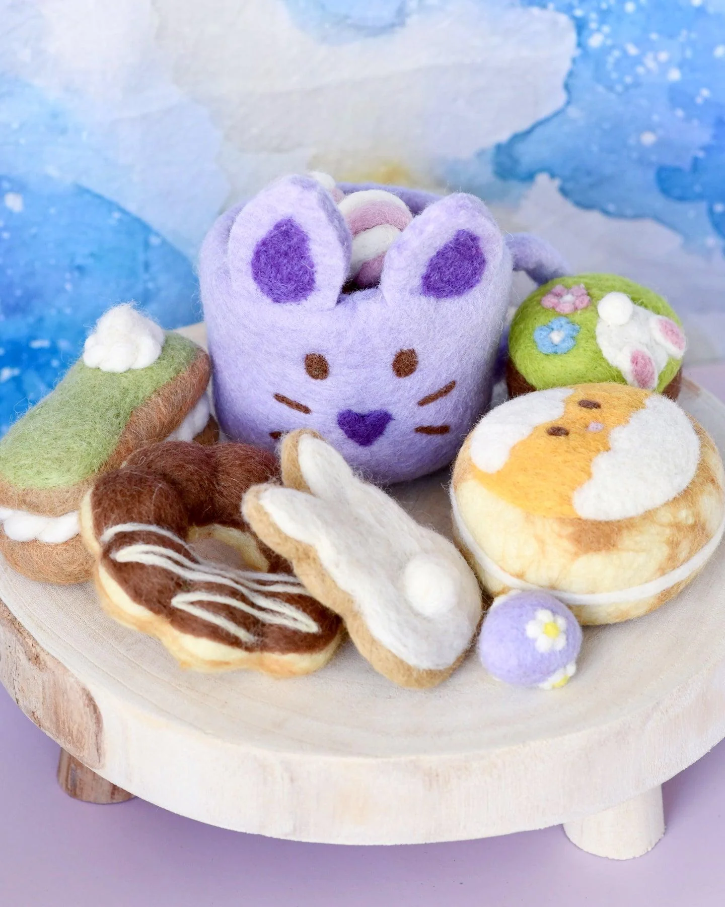 Grazing box of Easter felt play food Lilac-Fun-Little Fish Co.