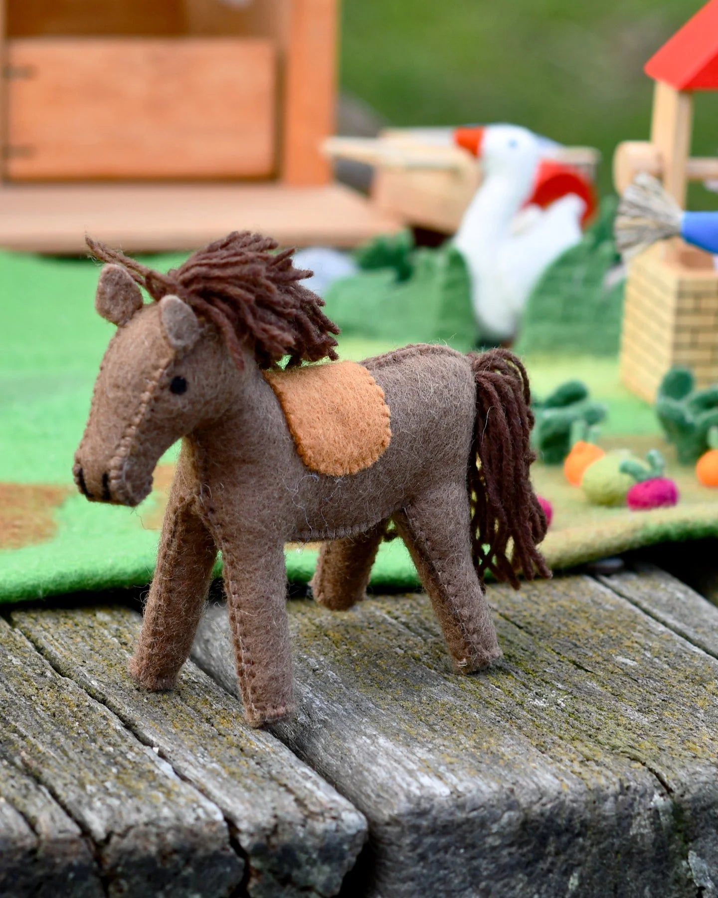 Felt Horse Farm animal toy-New arrivals-Little Fish Co.