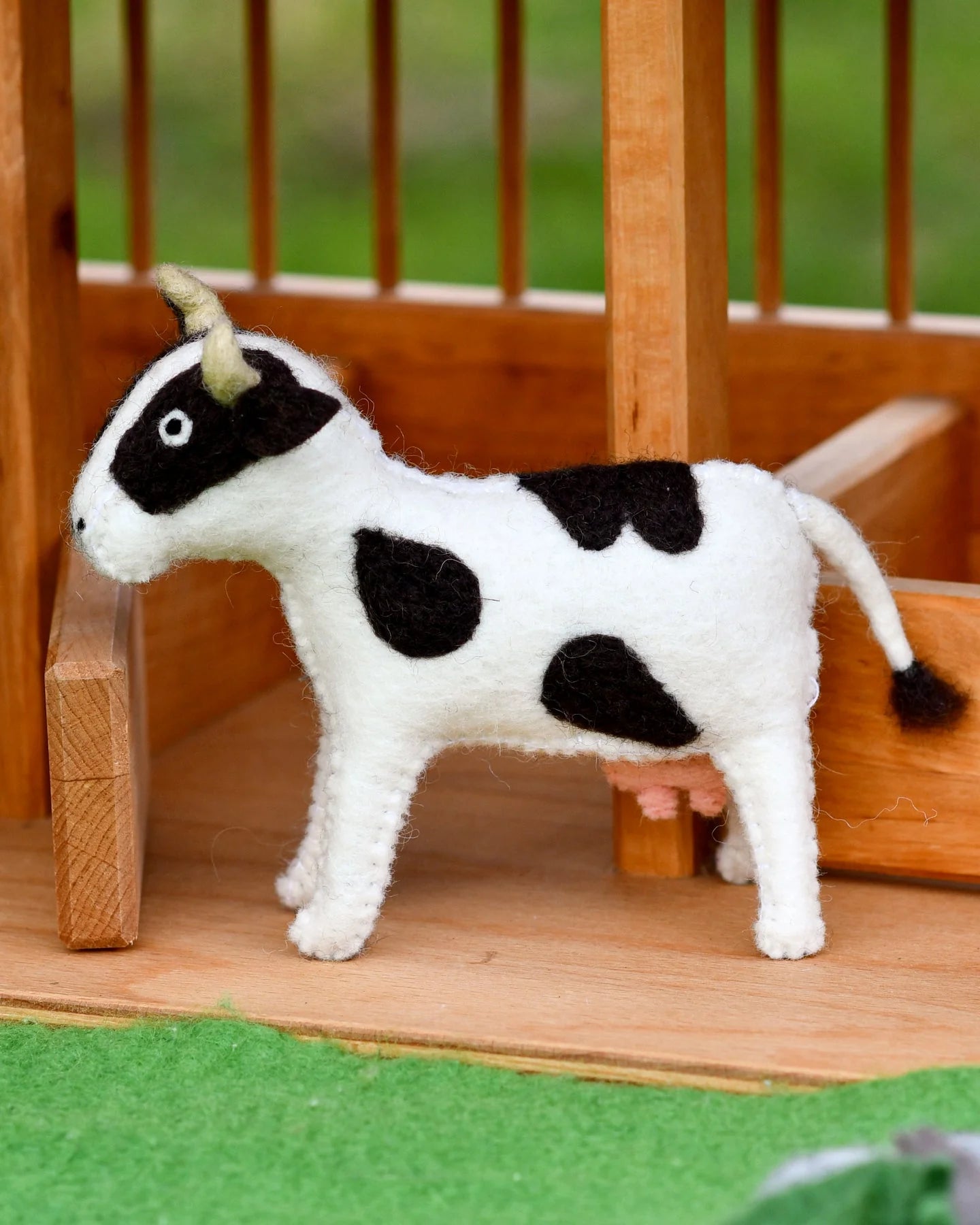 Felt Cow Farm animal toy-New arrivals-Little Fish Co.