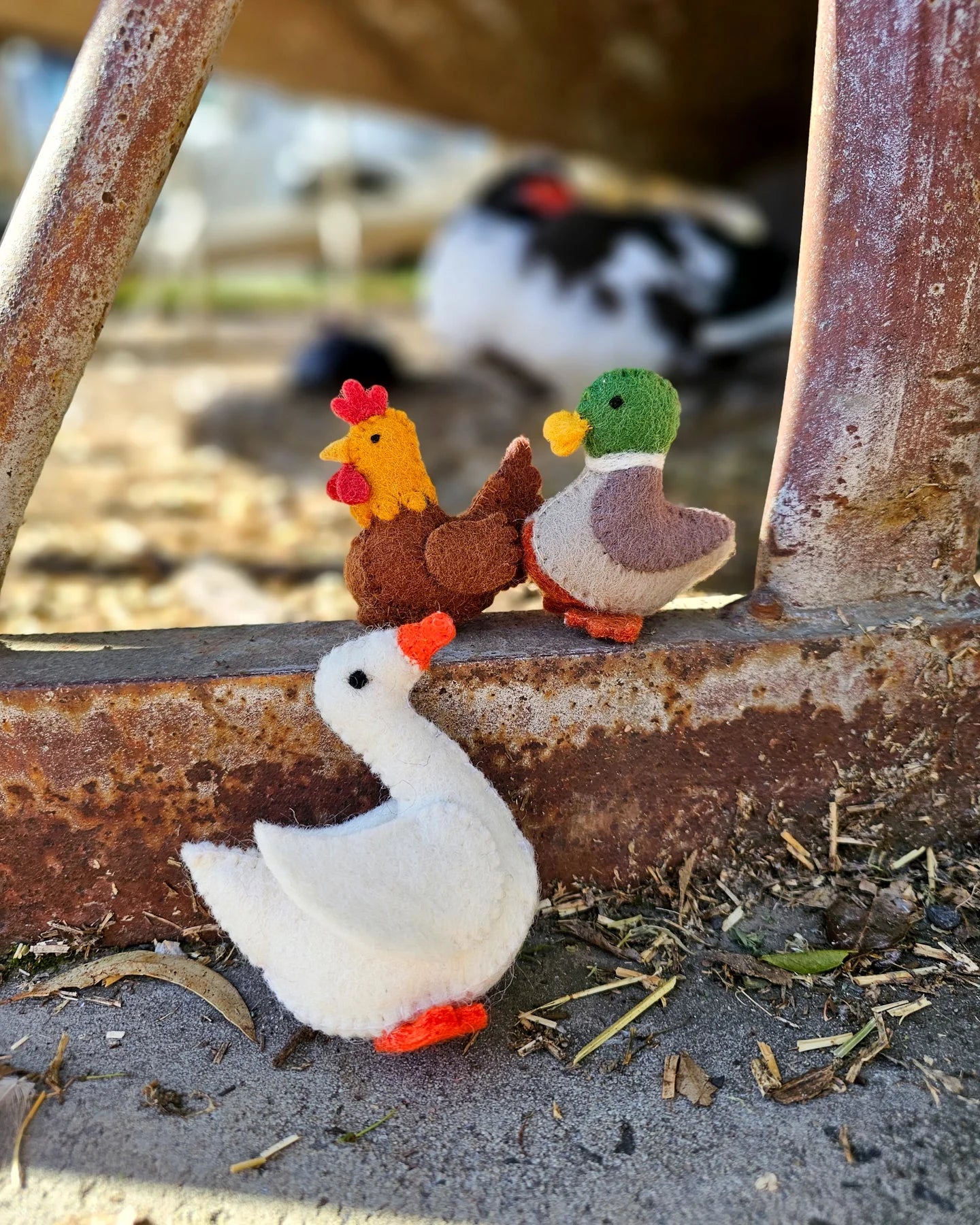 Felt duck Farm animal toy-New arrivals-Little Fish Co.