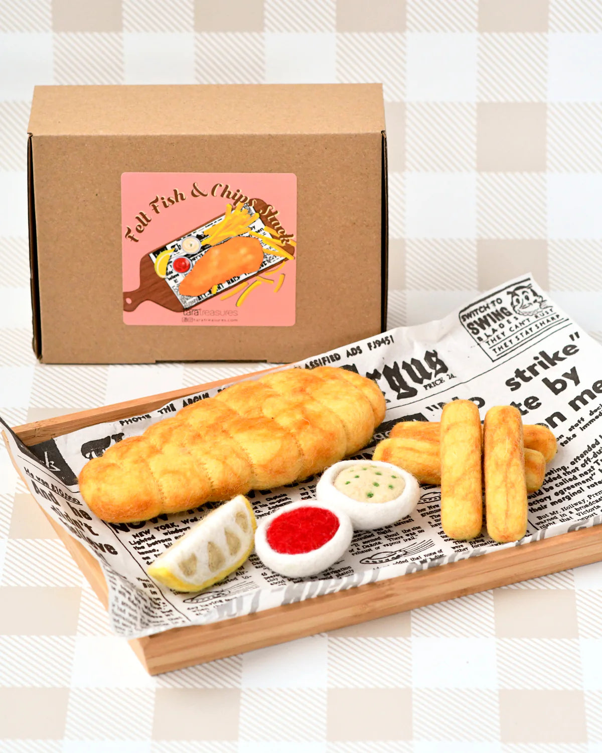 Felt Fish & Chips Stack-Fun-Little Fish Co.