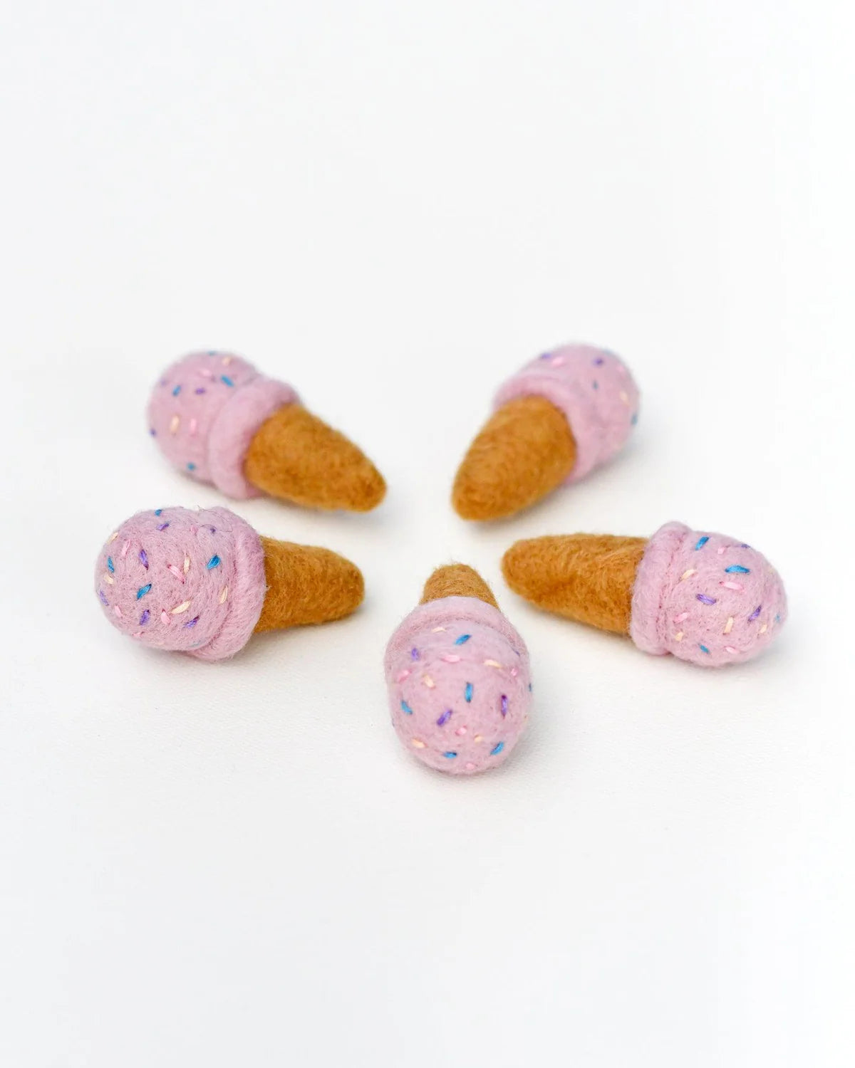 Mini Felt Ice Creams (set of 5) various colours-Fun-Little Fish Co.