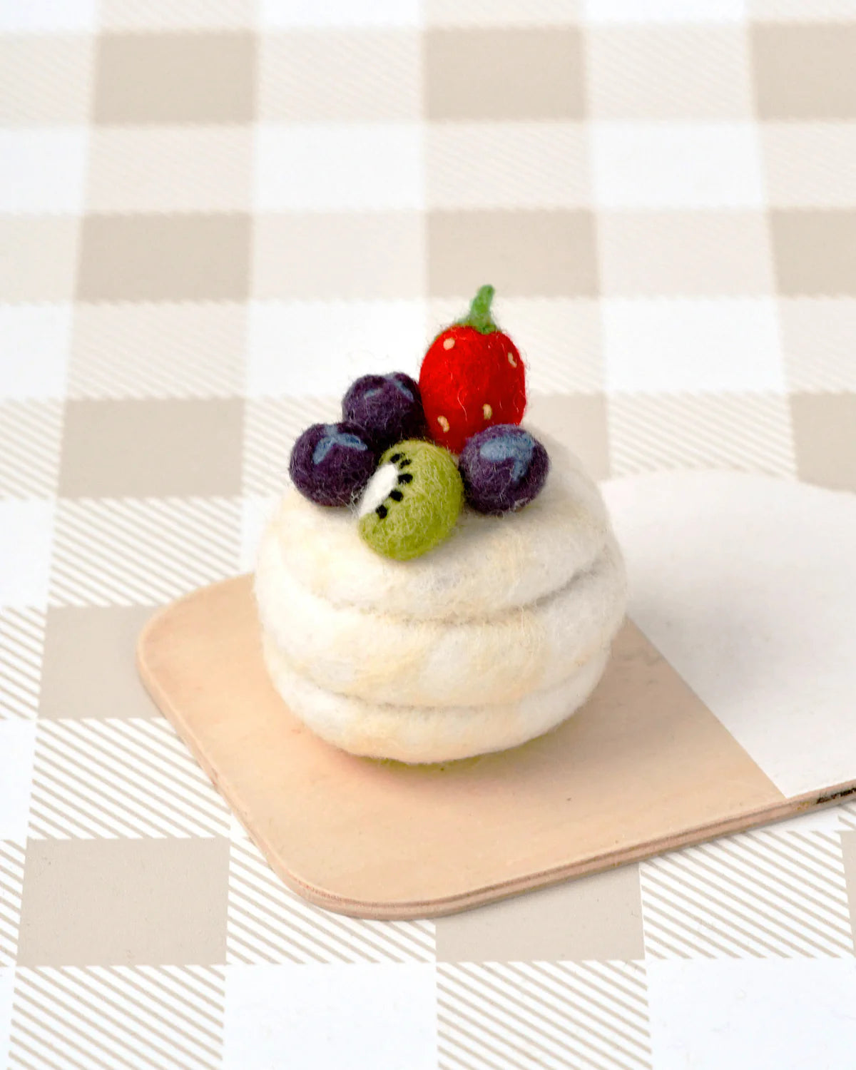 Felt Pavlova Meringue Dessert-Fun-Little Fish Co.