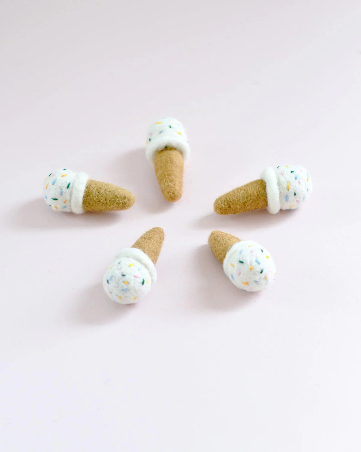 Mini Felt Ice Creams (set of 5) various colours-Fun-Little Fish Co.