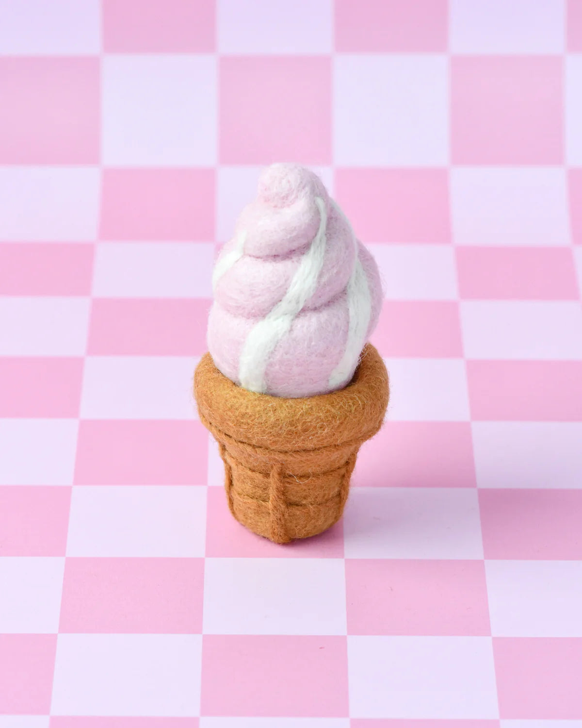 Felt strawberry soft serve Ice cream-Fun-Little Fish Co.