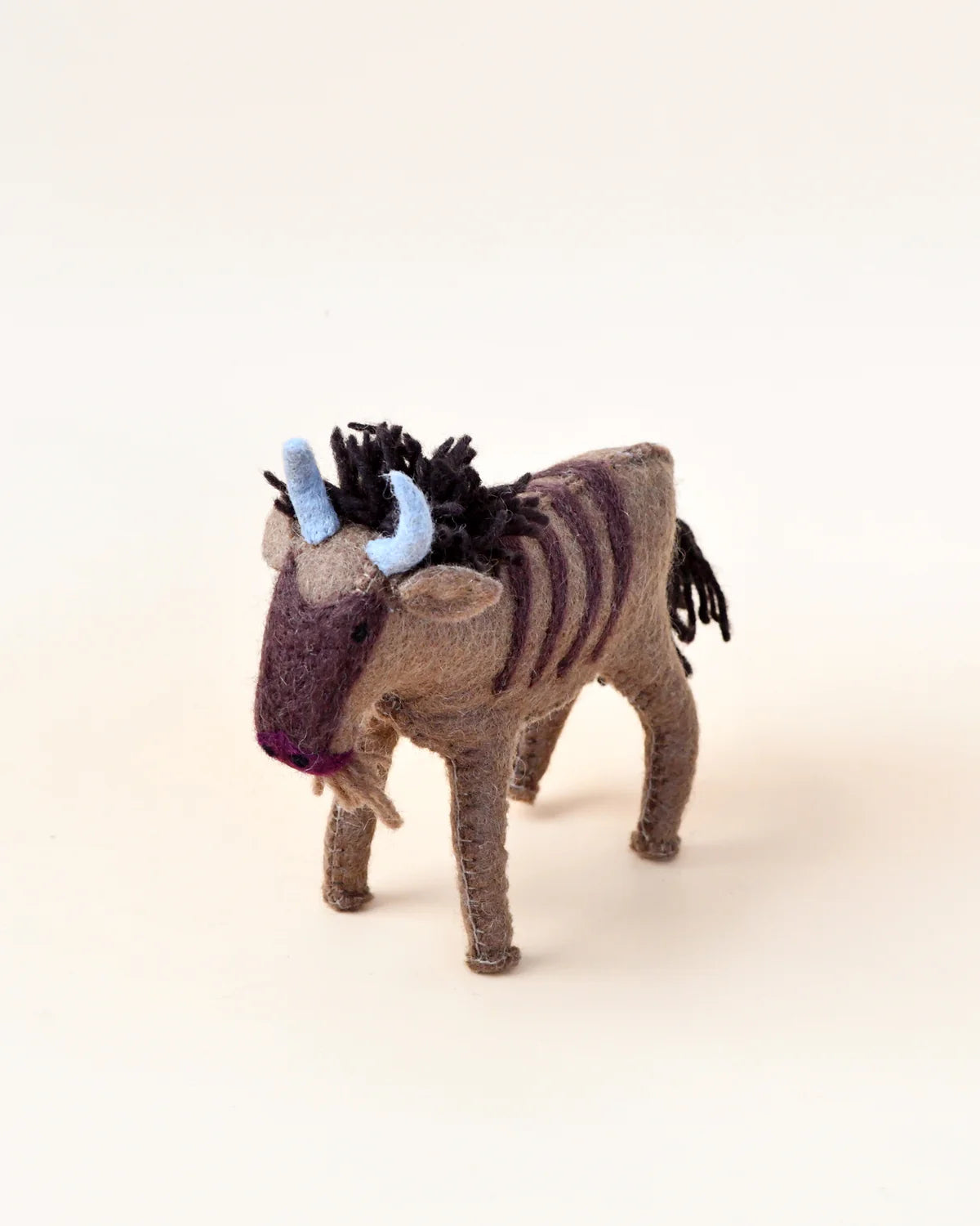 Felt wildebeest-Top 30 Felt-Little Fish Co.