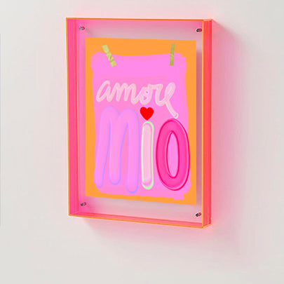 Neon Pink Acrylic Picture Frame-New Arrivals-Little Fish Co.