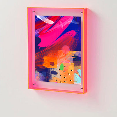 Neon Pink Acrylic Picture Frame-New Arrivals-Little Fish Co.